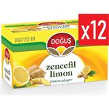 Doğuş Zencefil Limon Çayı 20'li Süzen Poşet 12 Adet - Bitki Çayı