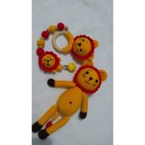 Doğuştan Fanatik Aslan Yenidoğan Takımı Amigurumi Organik Oyuncak