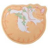 dohobby Sevimli Kedi Oyun Fare Altlığı, Çizgi Film Turuncu Kedi Kaymaz Masa Pedi, Ofis Evi için Dikişli Kenarları ile, 25 x 18 cm