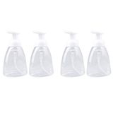 DOITOOL 4 Parça Köpüklü Sabunluk Pompa Şişeleri Plastik Boş El Sıvı Sabun Şişesi Mutfak Banyo Gezisi için 300 ml (Rastgele Başlık Rengi)