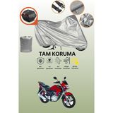 Dokaca Gri Arka Çanta Uyumlu Bisan Tornado Fkt 150 Uyumlu Motor Brandası, Koruyucu Örtü