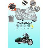 Dokaca Gri Arka Çanta Uyumlu Harley-Davidson Cvo Road King Uyumlu Motor Brandası, Koruyucu Örtü