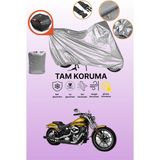 Dokaca Gri Arka Çanta Uyumlu Harley-Davidson Softail Breakout Fxsb Uyumlu Motor Brandası, Koruyucu Örtü