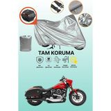 Dokaca Gri Arka Çanta Uyumlu Harley-Davidson Softail Sport Glide Uyumlu Motor Brandası, Koruyucu Örtü