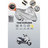 Dokaca Gri Arka Çanta Uyumlu Honda Fes 250 Foresight Uyumlu Motor Brandası, Koruyucu Örtü