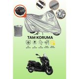 Dokaca Gri Arka Çanta Uyumlu Yamaha X-Max 250 Iron Max Abs Uyumlu Motor Brandası, Koruyucu Örtü