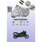 Dokaca Gri Harley-Davidson Pan America RA1250 Uyumlu Motosiklet Brandası, Koruyucu Örtü, Motor Branda - Gri Arka Çanta ve Kilit Uyumsuz