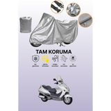 Dokaca Gri Honda Fes 250 Foresight Uyumlu Motosiklet Brandası, Koruyucu Örtü, Motor Branda - Gri Arka Çanta ve Kilit Uyumsuz