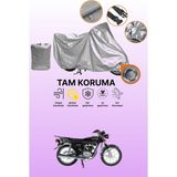 Dokaca Gri Kilit Uyumlu Arora Ar 100-8 Klasik Tel Uyumlu Motor Brandası, Koruyucu Örtü