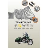 Dokaca Gri Kilit Uyumlu Harley-Davidson Cvo Road King Uyumlu Motor Brandası, Koruyucu Örtü