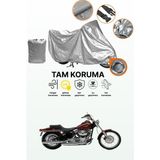 Dokaca Gri Kilit Uyumlu Harley-Davidson Softail Standard Fxstı Uyumlu Motor Brandası, Koruyucu Örtü