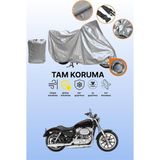 Dokaca Gri Kilit Uyumlu Harley-Davidson Sportster 883 Low Uyumlu Motor Brandası, Koruyucu Örtü