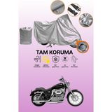 Dokaca Gri Kilit Uyumlu Harley-Davidson Sportster Custom XL883C Uyumlu Motor Brandası, Koruyucu Örtü