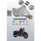 Dokaca Gri Kilit Uyumlu Harley-Davidson Sportster Forty-Eight Uyumlu Motor Brandası, Koruyucu Örtü