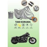 Dokaca Gri Kilit Uyumlu Harley-Davidson Sportster Iron 883 Uyumlu Motor Brandası, Koruyucu Örtü