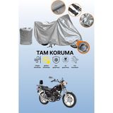 Dokaca Gri Kilit Uyumlu Kanuni Seyhan 150 Uyumlu Motor Brandası, Koruyucu Örtü