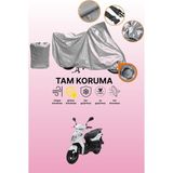 Dokaca Gri Kilit Uyumlu Sym Orbit Iı 50 Uyumlu Motor Brandası, Koruyucu Örtü
