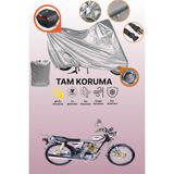 Dokaca Gri Kilit ve Arka Çanta Uyumlu Falcon Leopar 222 Uyumlu Motosiklet Brandası, Koruma Örtüsü - Gri Arka Çanta ve Kilit Uyumlu