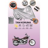 Dokaca Gri Kilit ve Arka Çanta Uyumlu Harley-Davidson Softail Custom Fxstc Uyumlu Motosiklet Brandası - Gri Arka Çanta ve Kilit Uyumlu