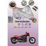Dokaca Gri Kilit ve Arka Çanta Uyumlu Harley-Davidson Softail Fxdr 114 Uyumlu Motosiklet Brandası - Gri Arka Çanta ve Kilit Uyumlu