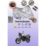 Dokaca Gri Kilit ve Arka Çanta Uyumlu Honda Cbf 600 Uyumlu Motosiklet Brandası, Koruma Örtüsü - Gri Arka Çanta ve Kilit Uyumlu
