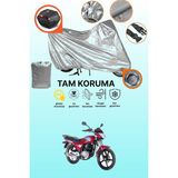 Dokaca Gri Kilit ve Arka Çanta Uyumlu Kanuni Windy 125 Uyumlu Motosiklet Brandası, Koruma Örtüsü - Gri Arka Çanta ve Kilit Uyumlu