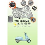 Dokaca Gri Kilit ve Arka Çanta Uyumlu Yuki Mojito 50 Uyumlu Motosiklet Brandası, Koruma Örtüsü - Gri Arka Çanta ve Kilit Uyumlu