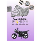 Dokaca Gri Mondial 150 Mg Superboy x Uyumlu Motosiklet Brandası, Koruyucu Örtü, Motor Branda - Gri Arka Çanta ve Kilit Uyumsuz