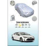 Dokaca Gri Toyota Corolla Sedan Uyumulu Oto Branda, Araba Brandası, Koruyucu Örtü