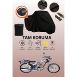 Dokaca Siyah Arka Çanta Uyumlu Falcon Leopar 222 Uyumlu Motosiklet Brandası, Koruyucu Örtü