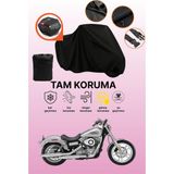 Dokaca Siyah Arka Çanta Uyumlu Harley-Davidson Dyna Super Glide Custom Fxdcı Uyumlu Motosiklet Brandası