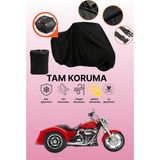 Dokaca Siyah Arka Çanta Uyumlu Harley-Davidson Freewheeler Uyumlu Motosiklet Brandası, Koruyucu Örtü