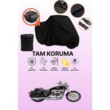 Dokaca Siyah Arka Çanta Uyumlu Harley-Davidson Ultra Classic Electra Glide Flhtcuı Uyumlu Motor Brandası