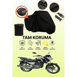 Dokaca Siyah Arka Çanta Uyumlu Kanuni Leopard Uyumlu Motosiklet Brandası, Koruyucu Örtü