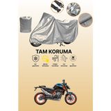 Dokaca Siyah Arka Çanta Uyumlu Kanuni Puma 150 Uyumlu Motosiklet Brandası, Koruyucu Örtü
