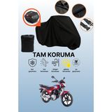Dokaca Siyah Arka Çanta Uyumlu Kanuni Windy 125 Uyumlu Motosiklet Brandası, Koruyucu Örtü