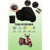 Dokaca Siyah Arka Çanta Uyumlu Suzuki An 125 Hk Uyumlu Motosiklet Brandası, Koruyucu Örtü