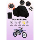 Dokaca Siyah Arka Çanta Uyumlu Yamaha X-Max 125 Abs Uyumlu Motosiklet Brandası, Koruyucu Örtü