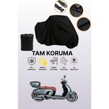 Dokaca Siyah Arora Mojito Pro S Uyumlu Motor Branda, Koruyucu Örtü, Motosiklet Brandası - Siyah Arka Çanta ve Kilit Uyumsuz