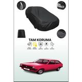 Dokaca Siyah Ford Fiesta 3 Kapılı 1976 - 1983 Uyumlu Araba Brandası, Koruyucu Örtü, Oto Branda
