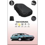 Dokaca Siyah Ford Fiesta 5 Kapılı 1989 - 1995 Uyumlu Araba Brandası, Koruyucu Örtü, Oto Branda