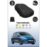 Dokaca Siyah Ford Fiesta 6 Uyumlu Araba Brandası, Koruyucu Örtü, Oto Branda