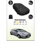Dokaca Siyah Ford Fiesta 7 Uyumlu Araba Brandası, Koruyucu Örtü, Oto Branda