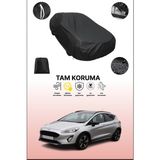 Dokaca Siyah Ford Fiesta Active 8 Uyumlu Araba Brandası, Koruyucu Örtü, Oto Branda