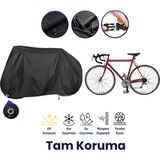 Dokaca Siyah Kilit Uyumlu Bisiklet Brandası, Bisiklet Koruma Örtüsü, Su Geçirmez, Toz Geçirmez