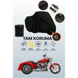 Dokaca Siyah Kilit Uyumlu Harley-Davidson Freewheeler Uyumlu Motosiklet Brandası, Koruyucu Örtü