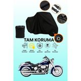 Dokaca Siyah Kilit Uyumlu Harley-Davidson Softail Deluxe Flstnı Uyumlu Motosiklet Brandası, Koruyucu Örtü