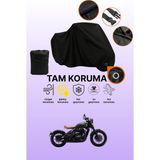 Dokaca Siyah Kilit Uyumlu Jawa Perak Uyumlu Motosiklet Brandası, Koruyucu Örtü