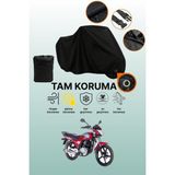 Dokaca Siyah Kilit Uyumlu Kanuni Windy 125 Uyumlu Motosiklet Brandası, Koruyucu Örtü