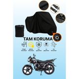 Dokaca Siyah Kilit Uyumlu Mondial 150 Mg Superboy x Uyumlu Motosiklet Brandası, Koruyucu Örtü